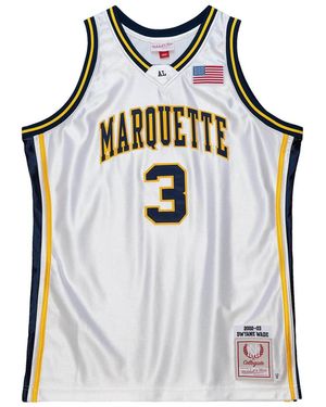 Mitchell & Ness Ncaa Jersey "Marquette 2002 Dwyane Wade" Ajy54490 Mau02Dwawhit" - Black
