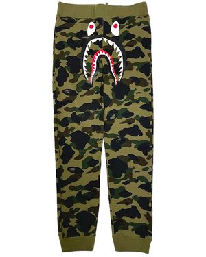 A Bathing Ape 1St Camo Shark Slim Joggers B1Cssgb" - Black