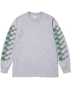 Supreme Strawberries L/S T-Shirt "Heather" Su25081" - Black