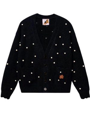 GOLF le FLEUR Pearl Cardigan 1013Blk" - Black