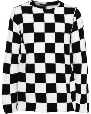 Comme des Garçons Damier Crewneck 1N N005 052" - Black
