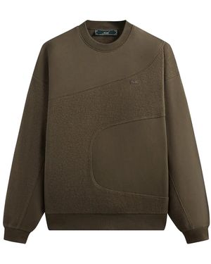 Kith Curved Seam Madison Crewneck "Chelonian" Khm031531 338" - Green