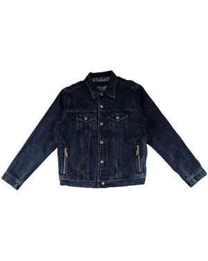 Chrome Hearts Motorbreath Denim Trucker Jacket Chrm1442" - Blue