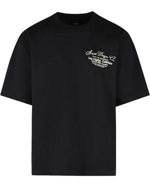 Amiri Dreamers Chain Stitch Oversized T-Shirt Am426Jr003 0002" - Black