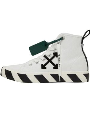 Off-White c/o Virgil Abloh Vulcanised Mid Top 221607M236000" - Black