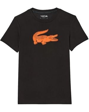 Lacoste 3D Print Croc Jersey T-Shirt Th2042 Qxi" - Black