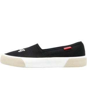 Palm Angels Logo Slip On Pmib004S23Fab001" - Black