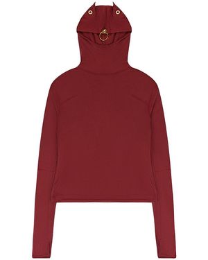 Undercover Knit Hoodie "Bordeaux" Uc2C18061 Brdx" - Red