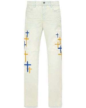 RTA Bryant Skinny Jean "Stormy Sky Cross Patch" Mpvcd996 J1205Stscp" - Black