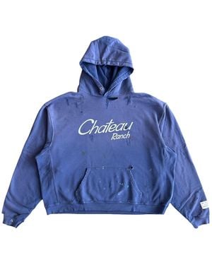 GALLERY DEPT. Chateau Ranch Paint Splatter Hoodie & Gd419" - Blue
