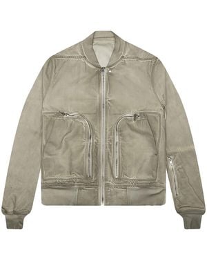 Rick Owens Bauhaus Flight Denim Bomber Jacket Du01F4784Dsn138" - Natural