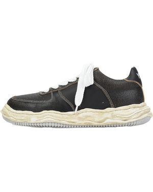 Maison Mihara Yasuhiro Wayne Low Cracking Low-Top Trainers Wayne Low Cracking Sneaker" - Black