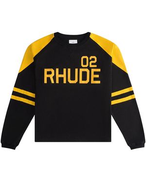 Rhude 2 Stripe Ls T-Shirt Rhss24Tt22012210" - Black