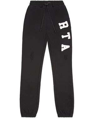RTA Owen Collegiate Sweatpant Me00K83-Blk" - Black