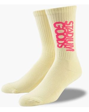 Stadium Goods Crew Sock "sunrise" - White