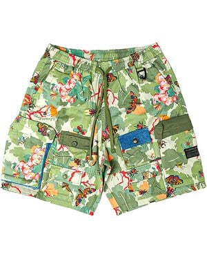 BBCICECREAM Trails Cargo Shorts "Pale Marigold" 861-3105 Pale" - Green