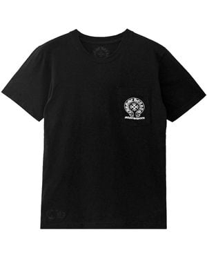 Chrome Hearts Manchester Exclusive Horseshoe Short Sleeve T-Shirt Chrm1571" - Black