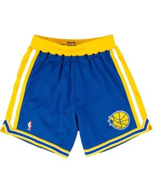 Mitchell & Ness Nba Golden State Warriors 95-96 Authentic Shorts 369Ph310995Gsw" - Blue