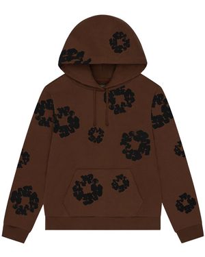 DENIM TEARS Cotton Wreath Hoodie Dt355" - Black
