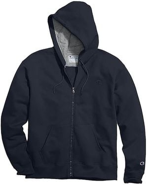 Champion Powerblend Sweats Full Zip Jacket Cs0891 031" - Blue