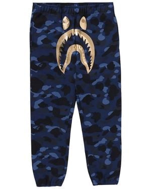 A Bathing Ape Colour Camo Shark Joggers 1K30 152 001" - Black