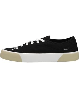 Palm Angels Logo Lace-Up Skater Trainers Pmin001S23Fab0011001" - Black