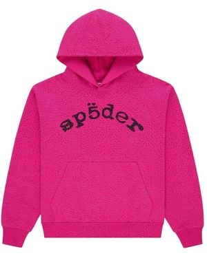 Sp5der Vvs Hoodie 362" - Pink
