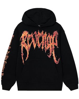 REVENGE Inferno Hoodie Nowpistf" - Black