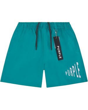 Purple Brand Amplified All Around Shorts P504 Pobc326" - Blue