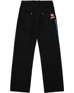 CASABLANCA Gradient Piping Velour Track Pant Aw25 Jtr 300 01" - Black