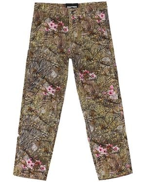 Sp5der Work Straight-Fit Jeans "Camo Real Tree" 109" - Black
