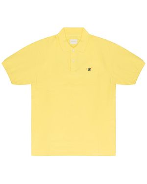 Aimé Leon Dore Crest Piqué Polo Shirt Ss23Ct019 Snapdragon" - Black