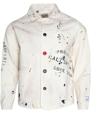 GALLERY DEPT. Ep Paint Splatter Chore Jacket Gd373" - Black