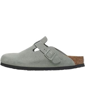 Birkenstock Boston Bs Suede "Pure Sage" 1029801" - Black