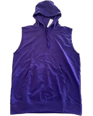 Nike Air Sleeveless Fleece French Terry Dri Fit Hoodie Dq7946 520" - Blue