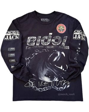 Travis Scott Circus Maximus Metlife Longsleeve T-Shirt Wash" Tsuc88" - Blue