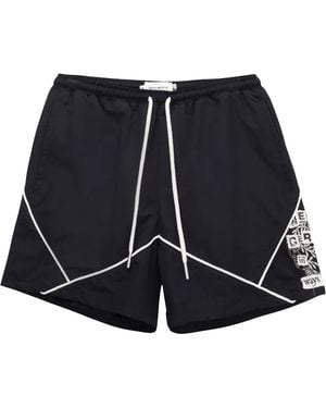 Honor The Gift Nylon Growth Track Shorts Htg260129 Blk" - Black