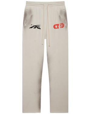 HELLSTAR If You Dont Like Us Beat Us Joggers Hs Si 0669 Whit" - Black