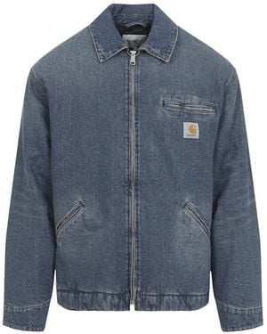 Carhartt Og Detroit Jacket I036259-01B7 Grind Wash" I036259 01B7" - Blue
