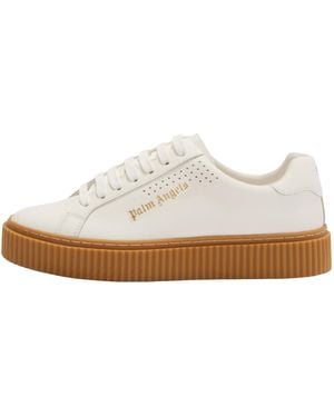 Palm Angels Platform Trainers Pwia035F22Lea0030101" - White