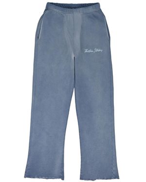 THIRTEENTH STUDIO Logo Joggers Logo Sweatpants" - Blue
