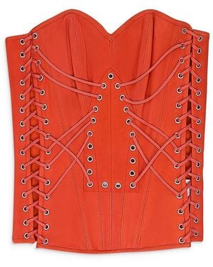 Who Decides War Window Longline Corset 3110090005Ss24" - Red