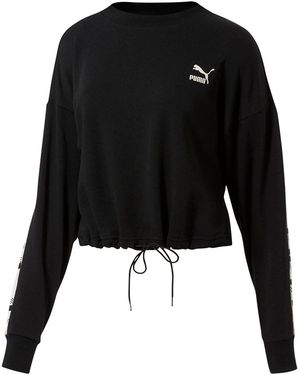 PUMA Revolt Crew Sweat "Cotton" 578338 01" - Black