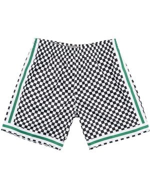 Mitchell & Ness Nba Checked Swingman Shorts "Boston Celtics - Black
