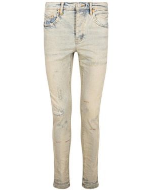 Purple Brand Slim Fit Jeans-Low Rise "Superlight" P001 Sor" - Black