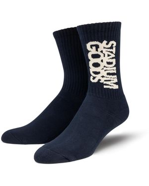 Stadium Goods Crew Sock "Ocean" Sgs0441" - Black