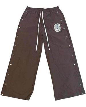 SAINT VANITY Nylon Tearaway Trousers Sv027" - Black