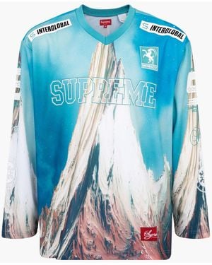 Supreme Mountain Hockey Jersey "fw 21" - Blue