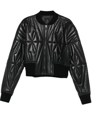 Moncler Rick Owens Woven Geocamo Cropped Jacket Mon45" - Black
