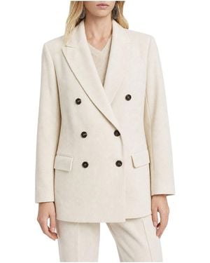 Brunello Cucinelli Double Breasted Jacket "Off" Brun2766" - Black